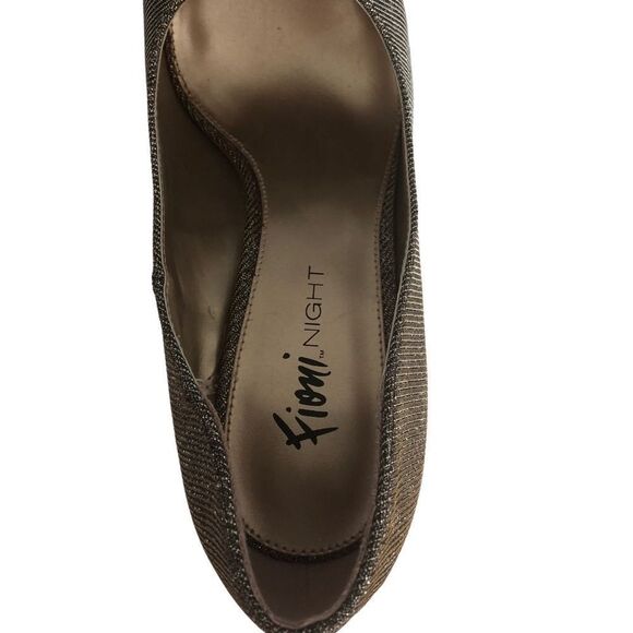 .WIDE FIONI NIGHT GOLD SPARKLE PUMPS 8W - Picture 11 of 13